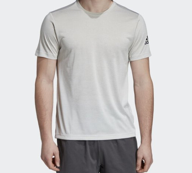 D4T Футболка мужская серая/белая Adidas, серый — фото 2