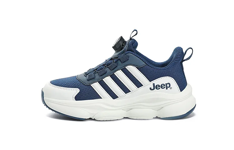 Детские кроссовки Low top с технологией Anti Kick Cushioning, устойчивые к истиранию, с эффектом отскока и дышащие Jeep, sky синий earth белый