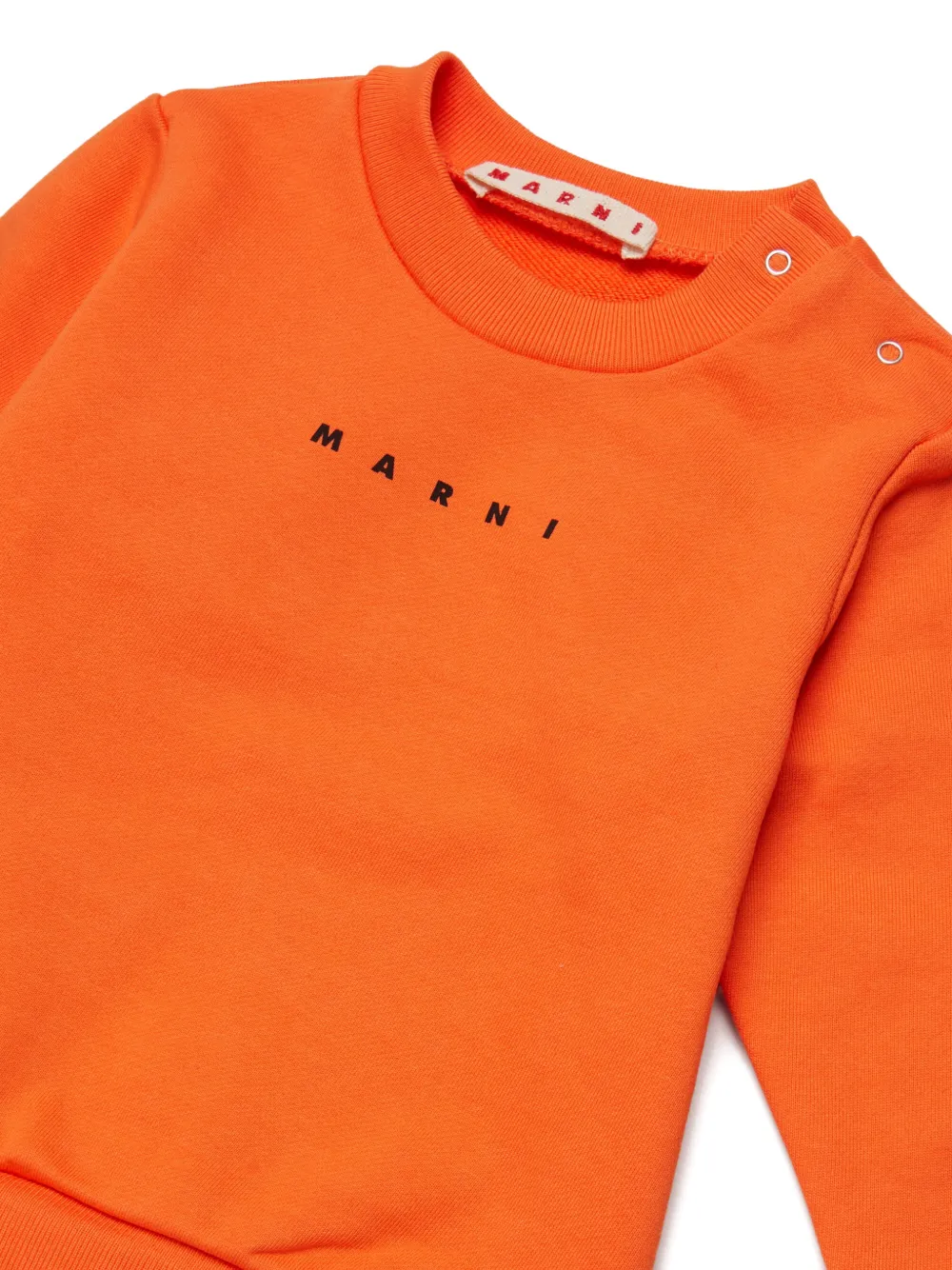 Джемпер с круглым вырезом Marni Kids, оранжевый — фото 3
