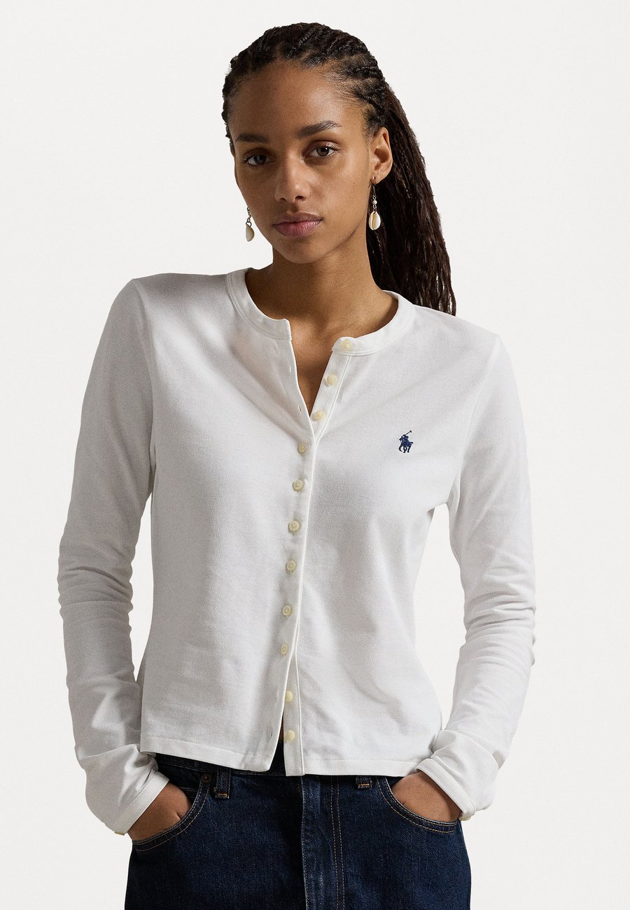 

Кардиган Polo Ralph Lauren STRETCH COTTON CREWNECK CARDIGAN , White