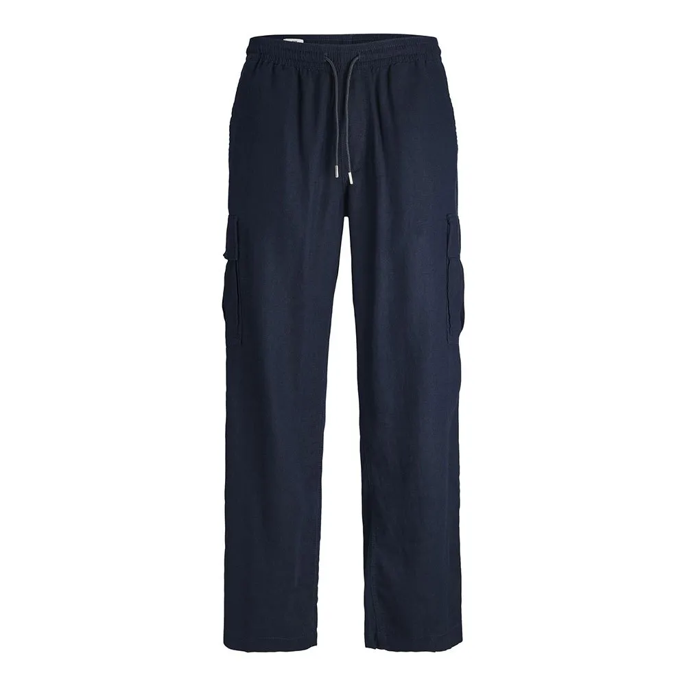 

Брюки карго Jack & Jones Bill Nate Linen Blend, синий