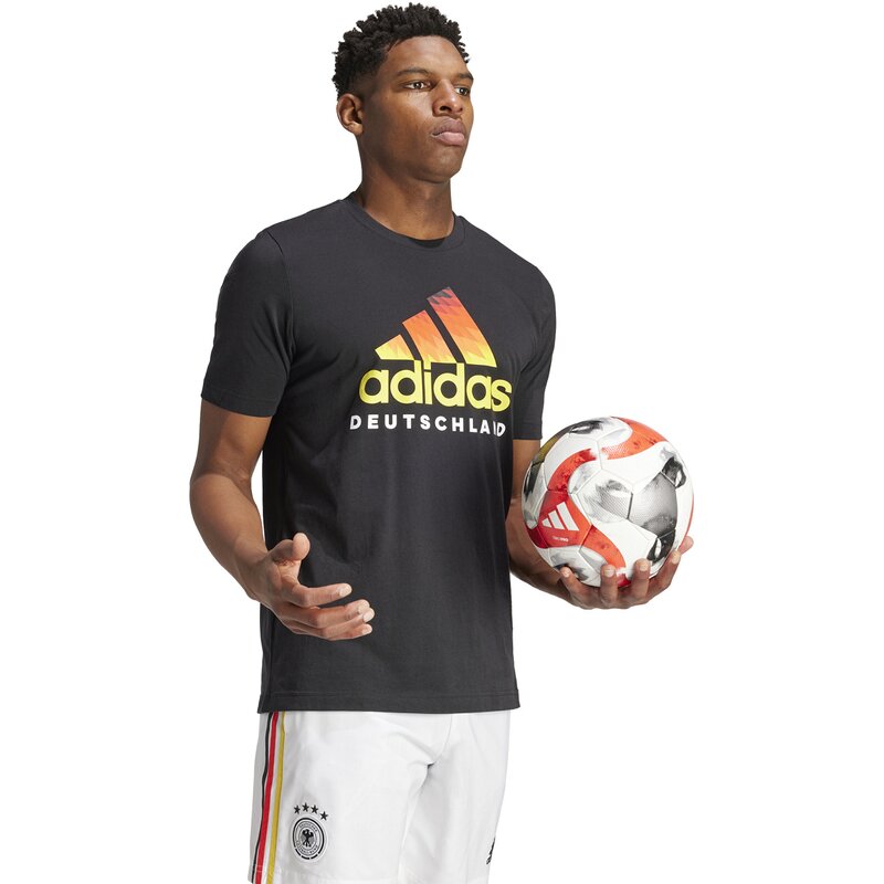 Фан-Футболка с графикой ДНК dfb Adidas, черный — фото 2