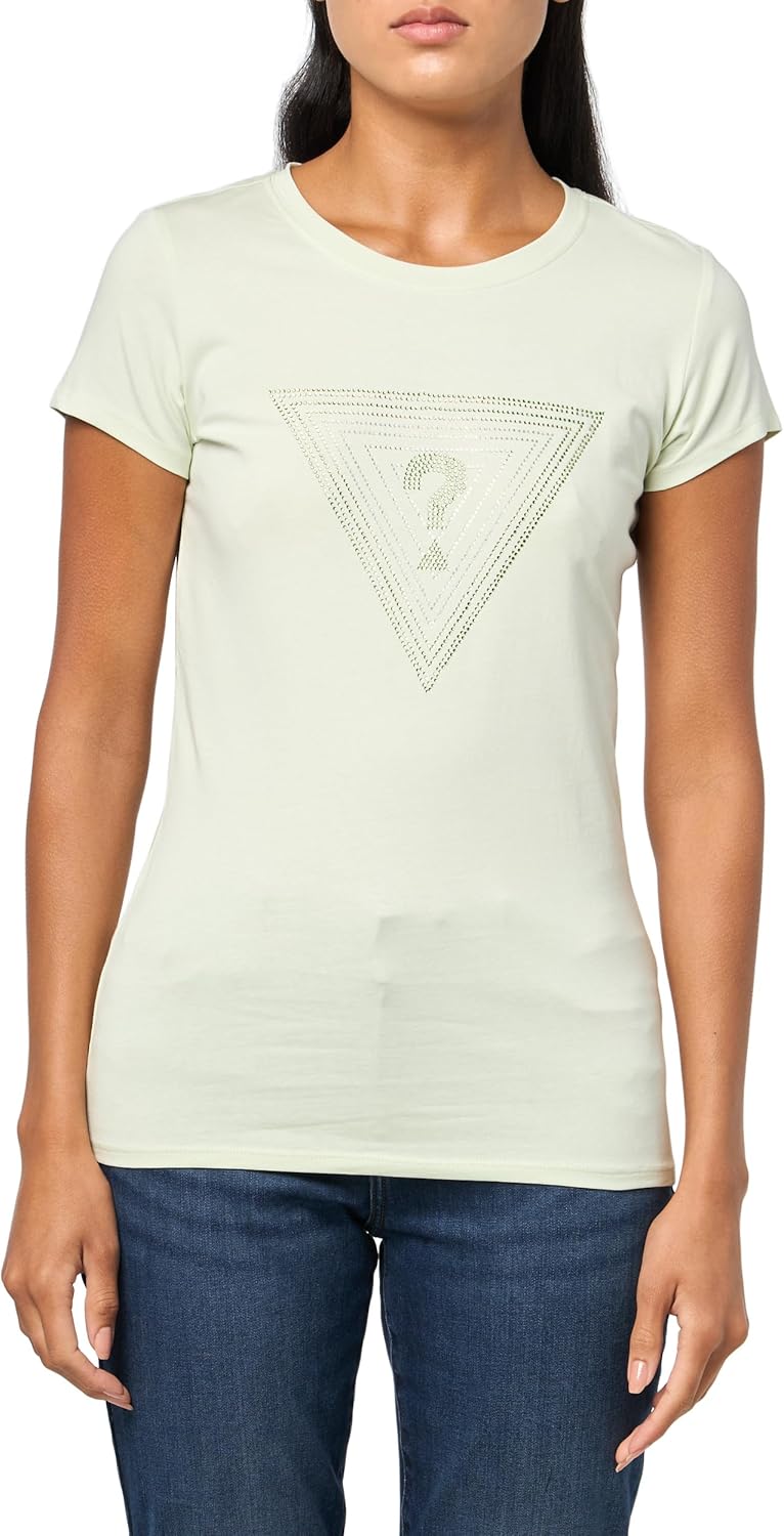 

Женская футболка GUESS Ss Triangle Ombre R3, Lemon Tree