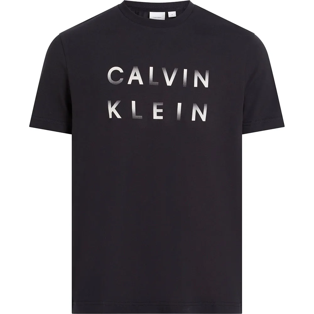 

Футболка с коротким рукавом Calvin Klein Enlarged Logo, черный