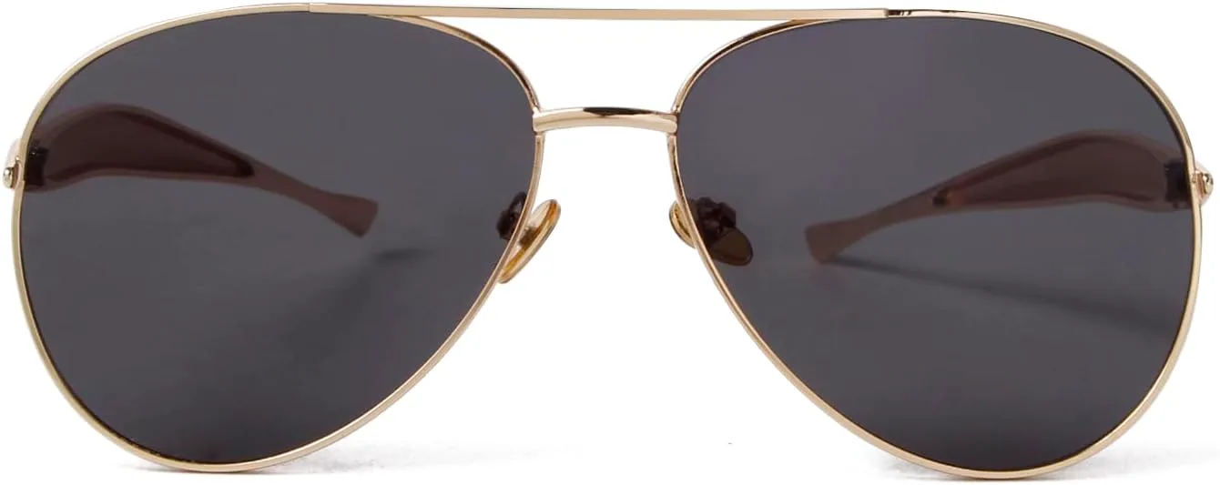 

Солнцезащитные очки-авиаторы GIFIORE в стиле ретро, ​​увеличенного размера, для женщин и мужчин, винтажные, золотистые, металлические, в стиле 70-х, Gold/Grey