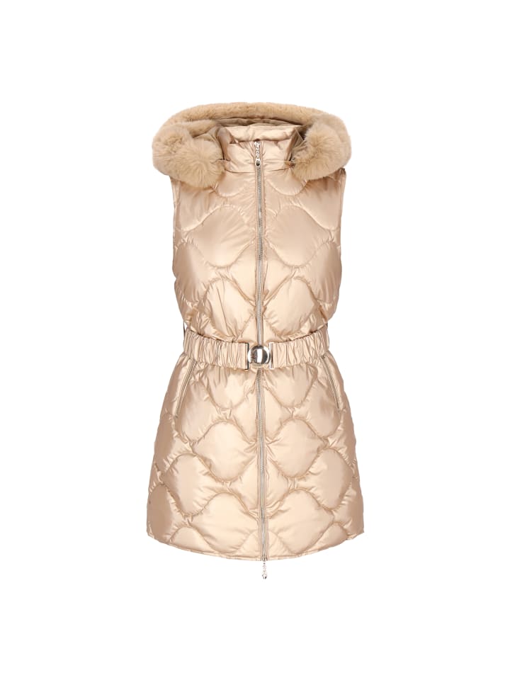 

Faina Женский жилет бежевого цвета