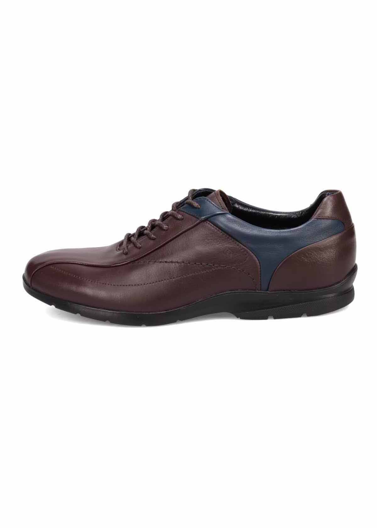 Всепогодные удобные повседневные туфли на шнуровке Madras Walk, Dark Brown/Navy — фото 2