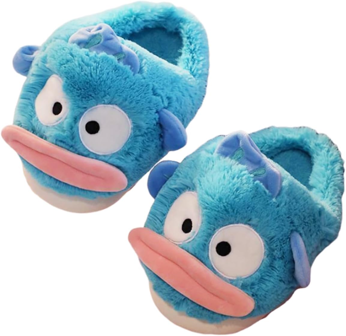 

Большие плюшевые тапочки в виде рыбы для женщин и мужчин, для дома, зимние теплые тапочки с искусственным мехом, противоскользящие, с плюшевой подошвой, для пары, с поролоном с эффектом памяти Hevoy, A