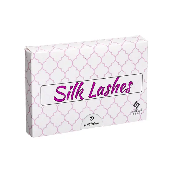 Ресницы для наращивания, изгиб d, 14 мм, 1 упаковка. Looksus Lashes Silk lashes d 0,10 — фото 4