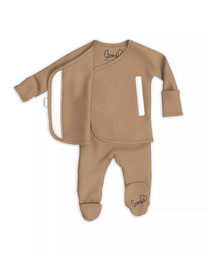 

Baby Bonsie Skin to Skin для мальчиков, комбинезон Bonsie Baby, коричневый