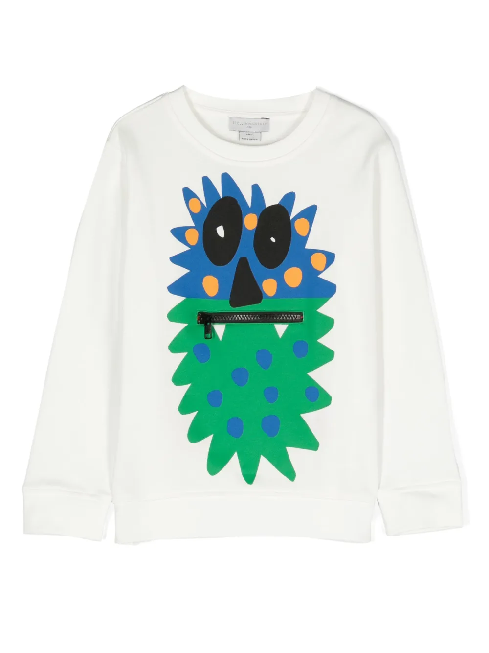 

Толстовка с принтом Monster Stella Mccartney Kids, белый