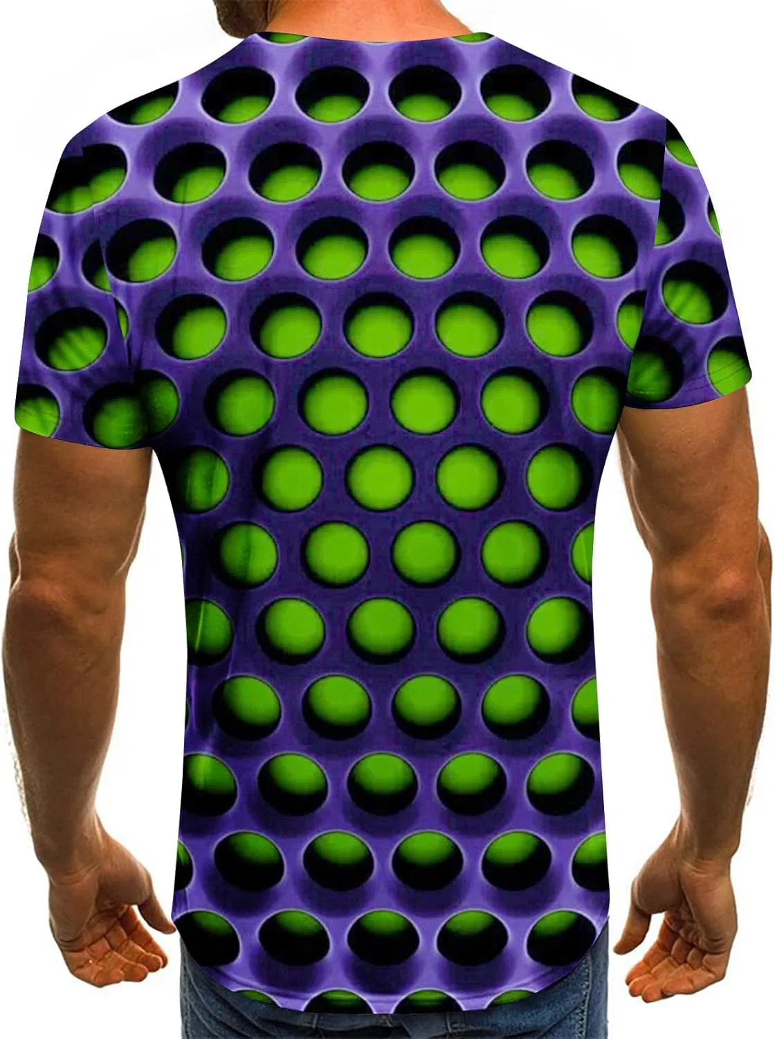 Футболка с принтом, дышащая, Generic, P-365 Lime Green — фото 2