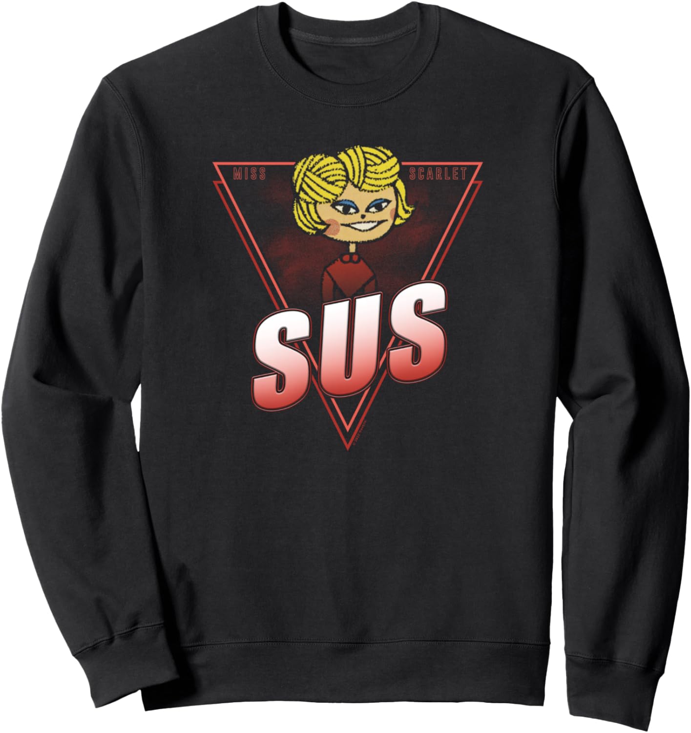 

Толстовка с постером Подсказка: Мисс Скарлетт SUS Clue, черный