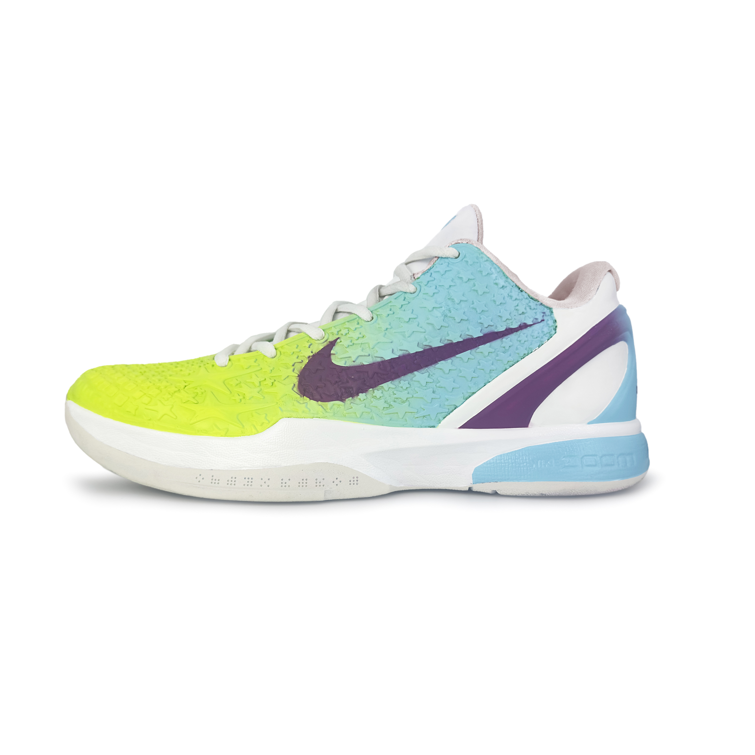 

Nike Баскетбольные кроссовки Zoom Kobe 6 "All Star 2.0" с амортизацией, износостойкие, низкие, мужские, сине-зеленые