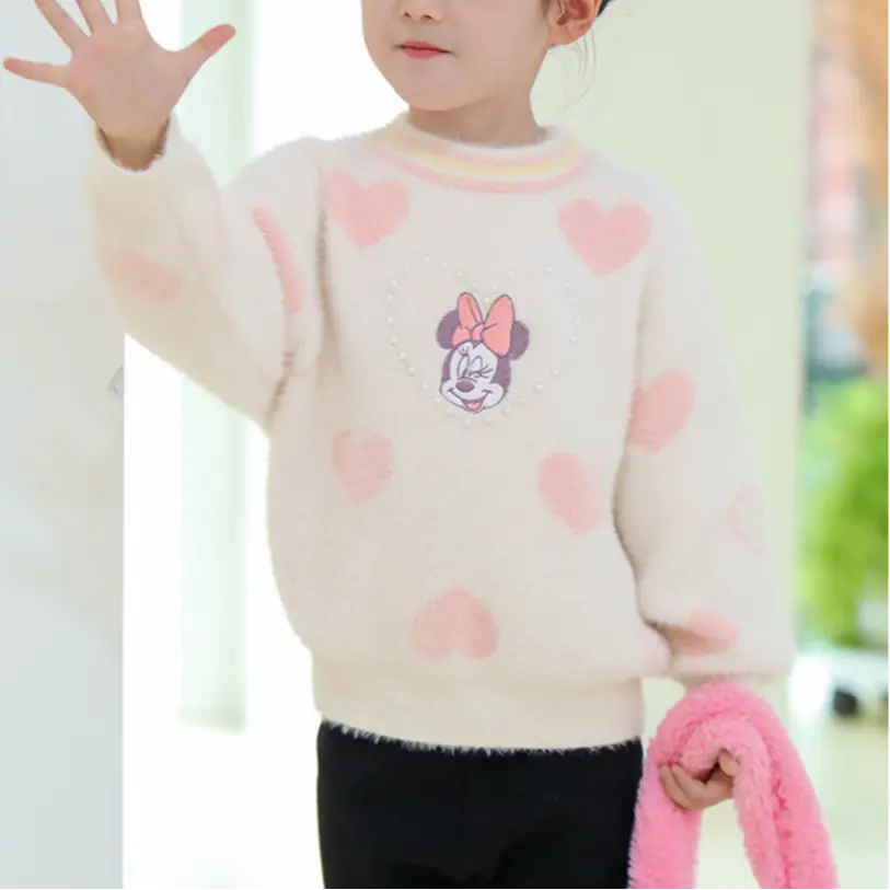 Свитер Minnie Series для малышей Disney, светло-фиолетовый — фото 4