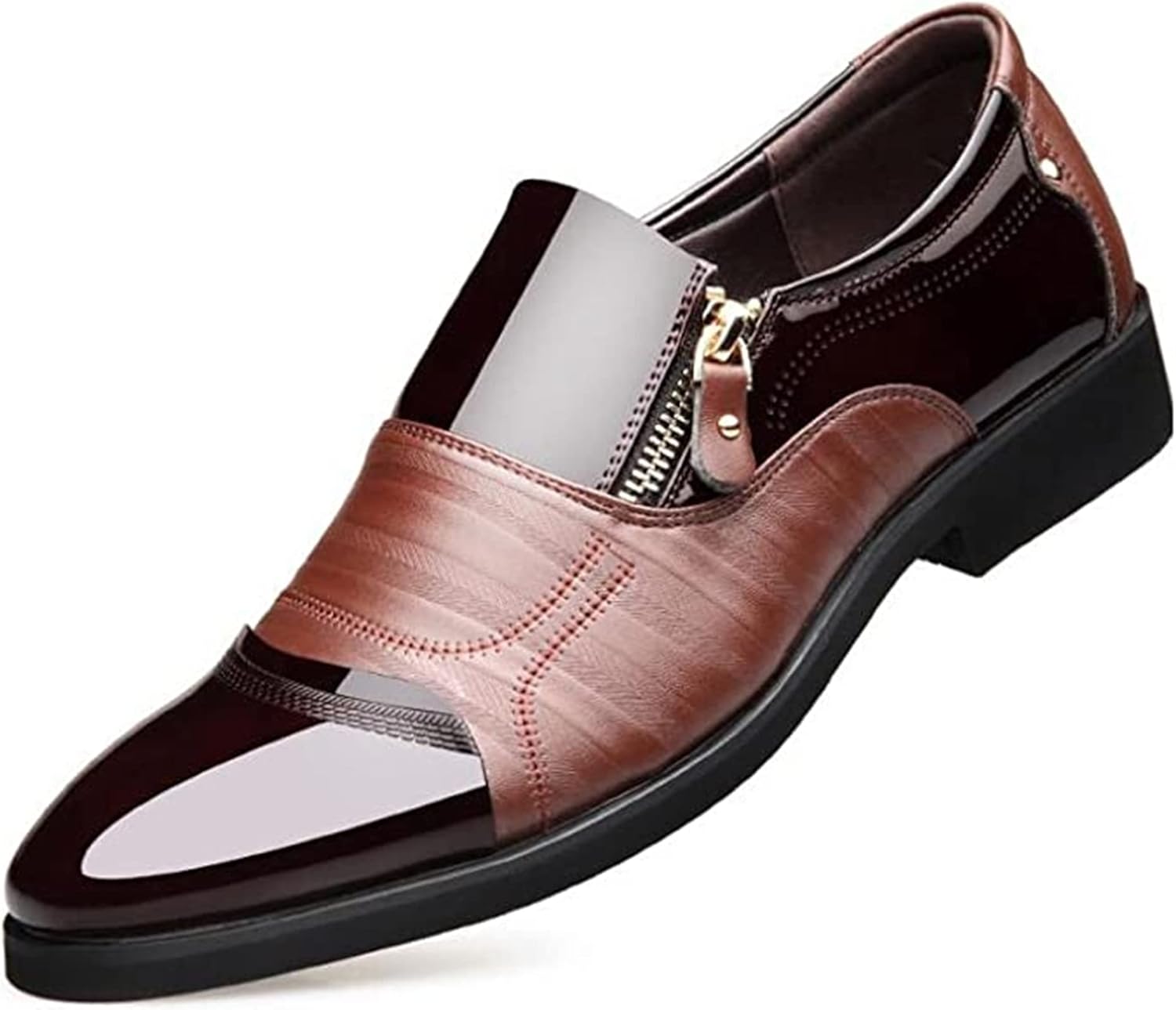 

Мужские оксфорды Классические деловые кожаные туфли Мужские туфли для повседневной носки, вечеринок и вечеров Осень Весна Generic, 43 Brown B