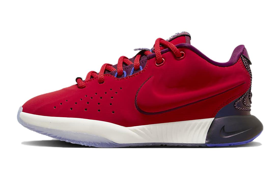 

Кроссовки LeBron 21 James Theater GS Nike, красный/лазурный/синий/бордовый/белый/слоновая кость