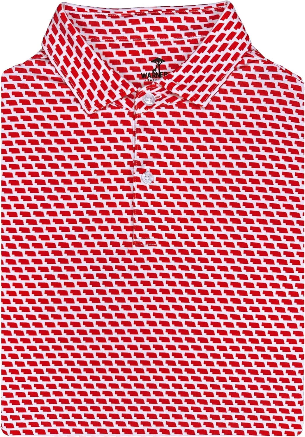 

State Print мужская поло для гольфа — университетская поло с влагоотводящим эффектом Dry Fit, короткий рукав, Regular Fit Warner Safari