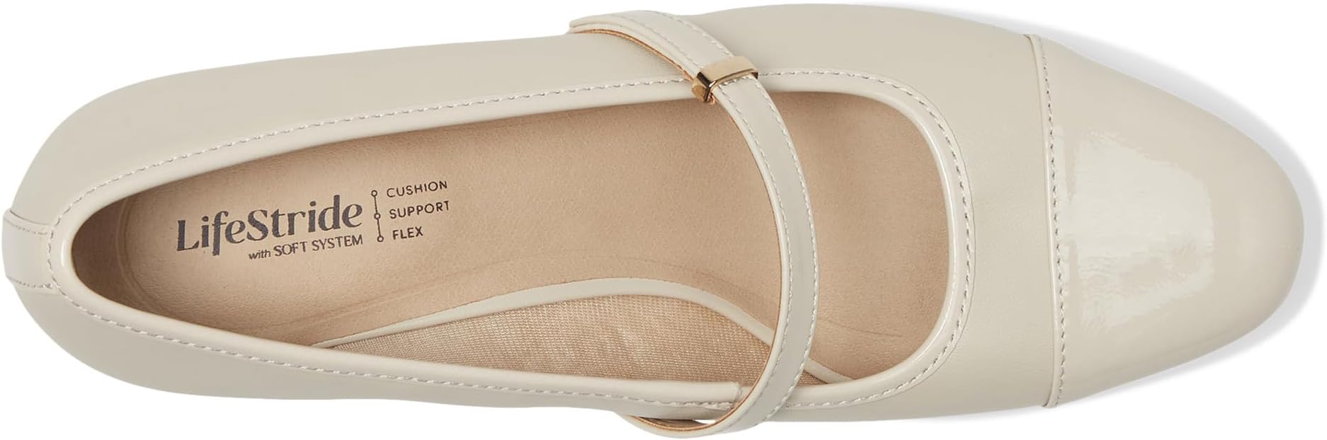 Туфли LifeStride Brooke, цвет Bone Faux Leather — фото 2