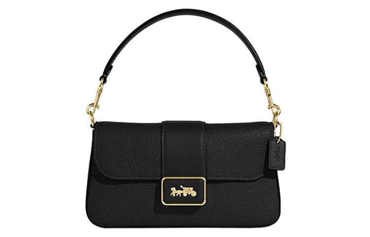 

COACH Сумка-мессенджер Grace из коровьей кожи с разрезом, мини-сумка через плечо для женщин, черная