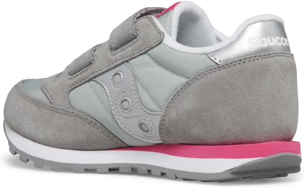 Детские кроссовки Saucony Jazz Double Hook Loop для унисекса, розовый/серый — фото 3
