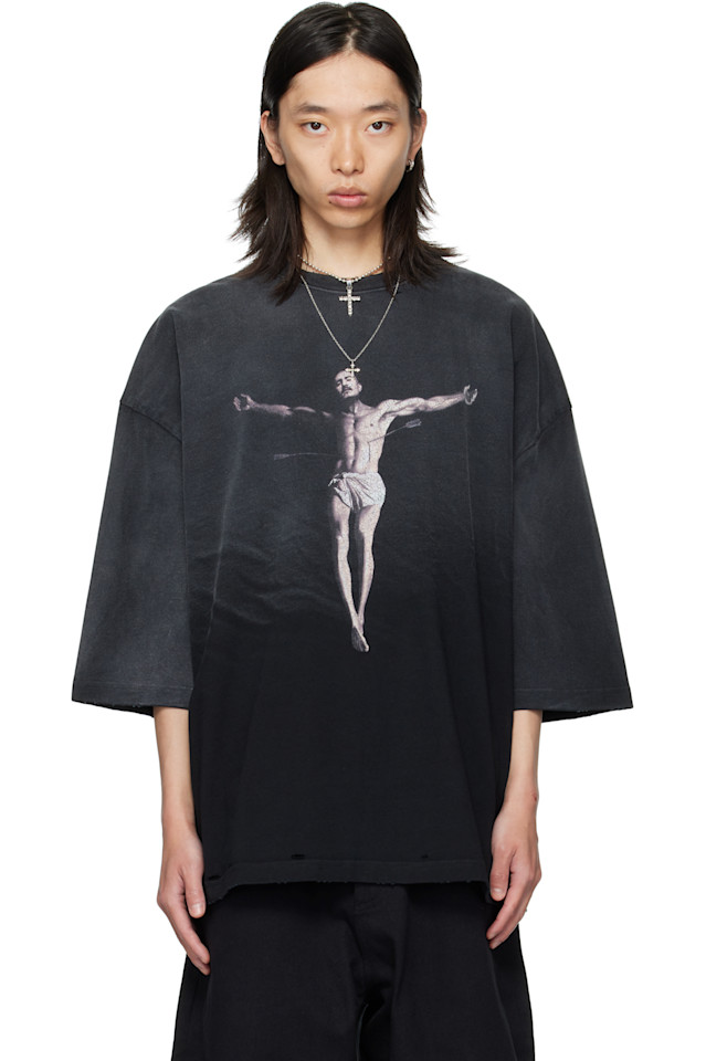 

Футболка с изображением тарантулы и буйвола Willy Chavarria, черный