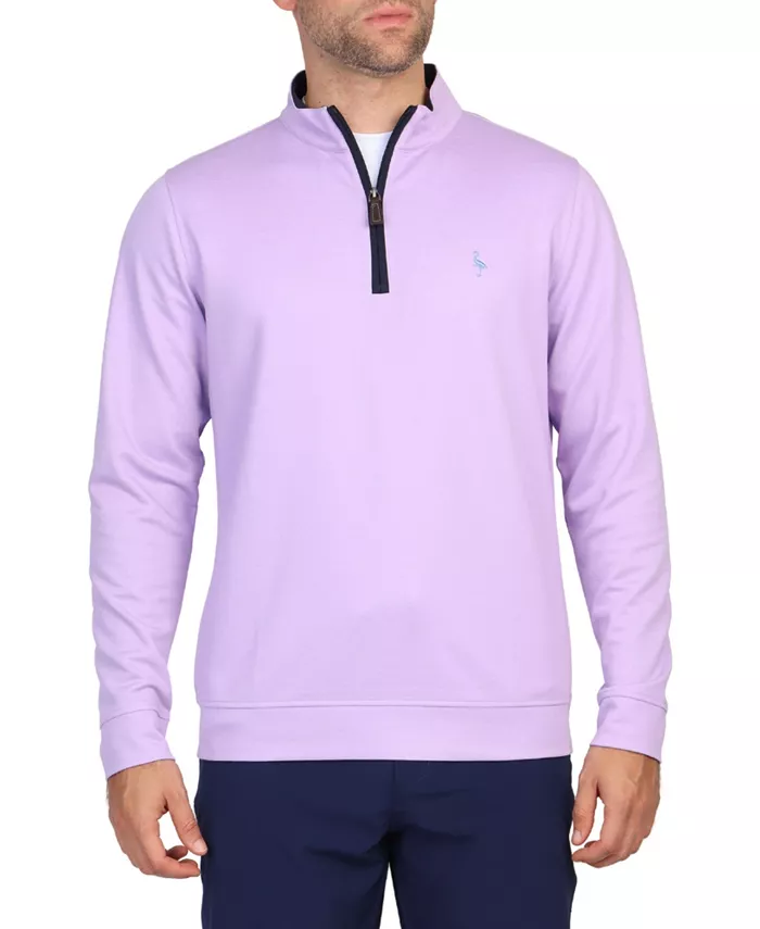 

Мужская футболка с молнией до середины груди из модала Tailorbyrd, фиолетовый