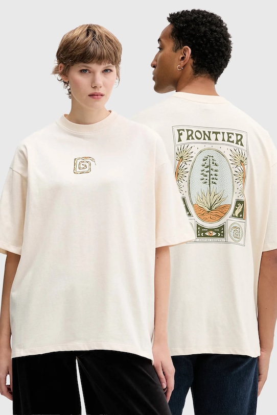 

Хлопковая футболка Kaotiko, бежевый