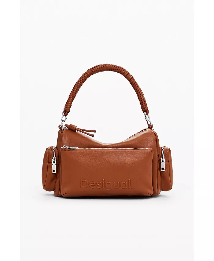 

Сумка Women's Handbag with pockets Desigual, коричневый/бежевый