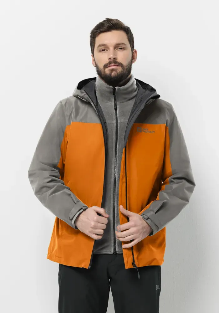 

Функциональная куртка 3-в-1 Jack Wolfskin "TAUBENBERG 3IN1 JKT M " (2 шт.), с капюшоном, цвет Blood-Orange