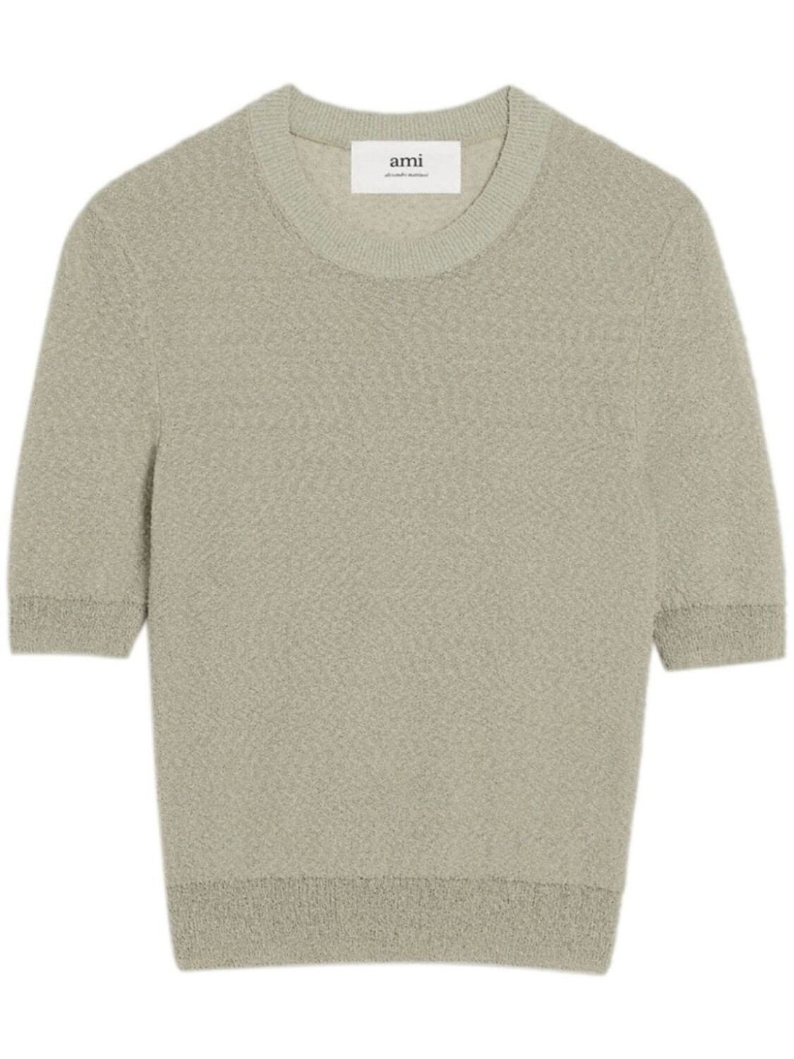 

AMI Paris фактурный топ, зеленый