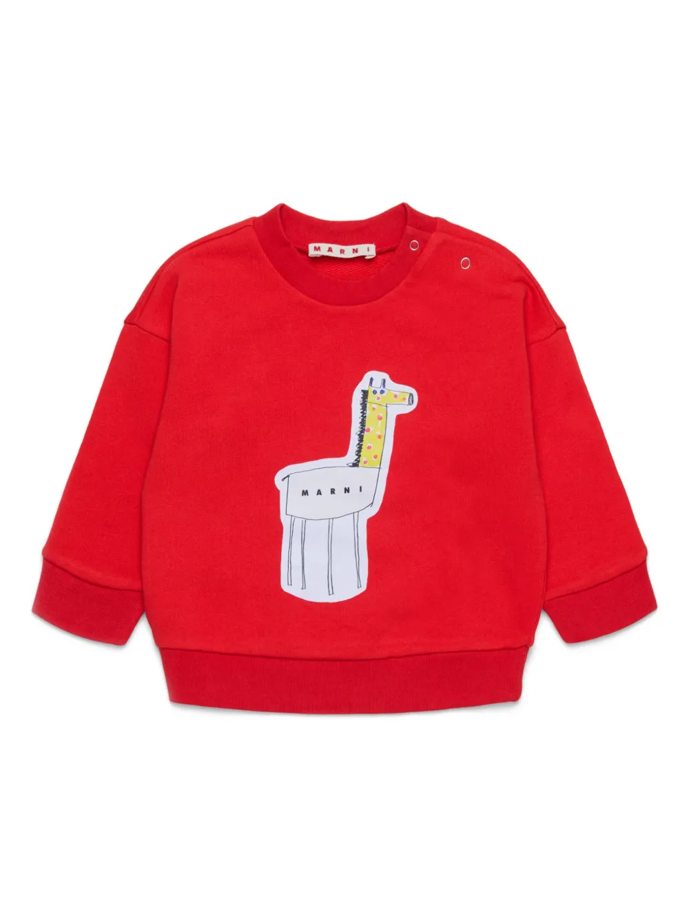

Толстовка с принтом Marni Kids, красный