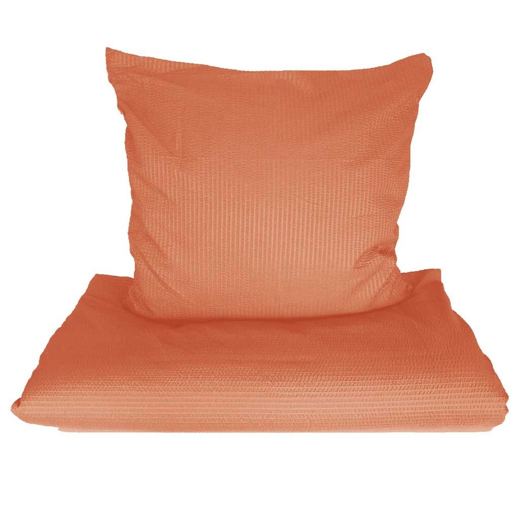 

Постельное белье aboutyourhome из сирсакера из микрофибры однотонное 135x200 80x80 отель гостевой дом, оранжевый / 2 шт aboutyourhome-shop