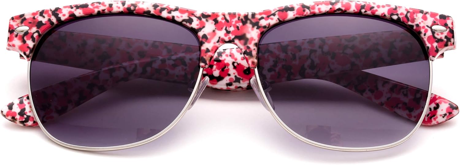 

Солнцезащитные очки Newbee Fashion с цветочным дизайном и цветочным рисунком, полуободковые, уникальные, для женщин, весенняя мода Newbee Fashion Sunglasses, Pink/Floral