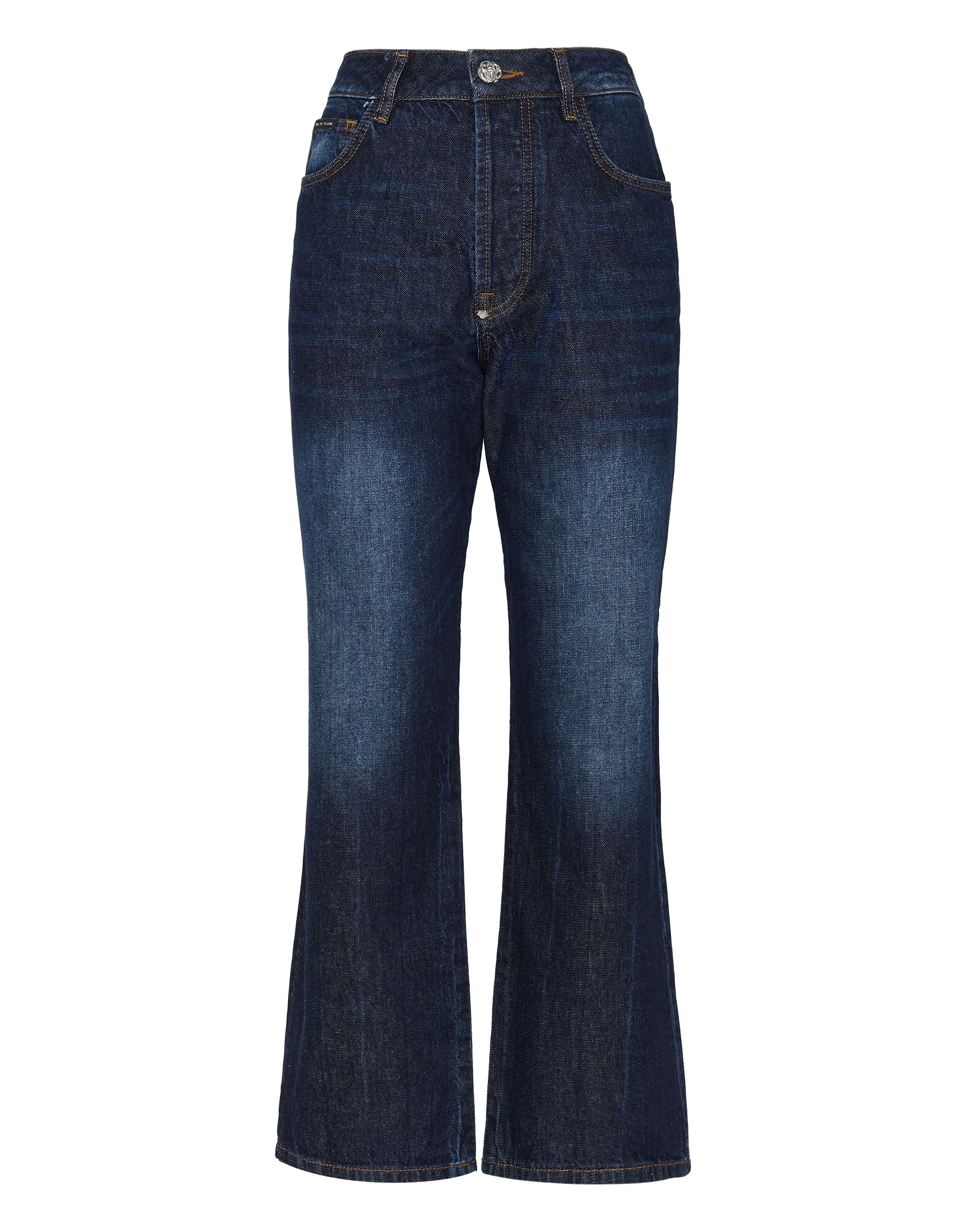 

Джинсовые брюки свободного кроя Iconic Plein PHILIPP PLEIN, цвет deep blue shrine