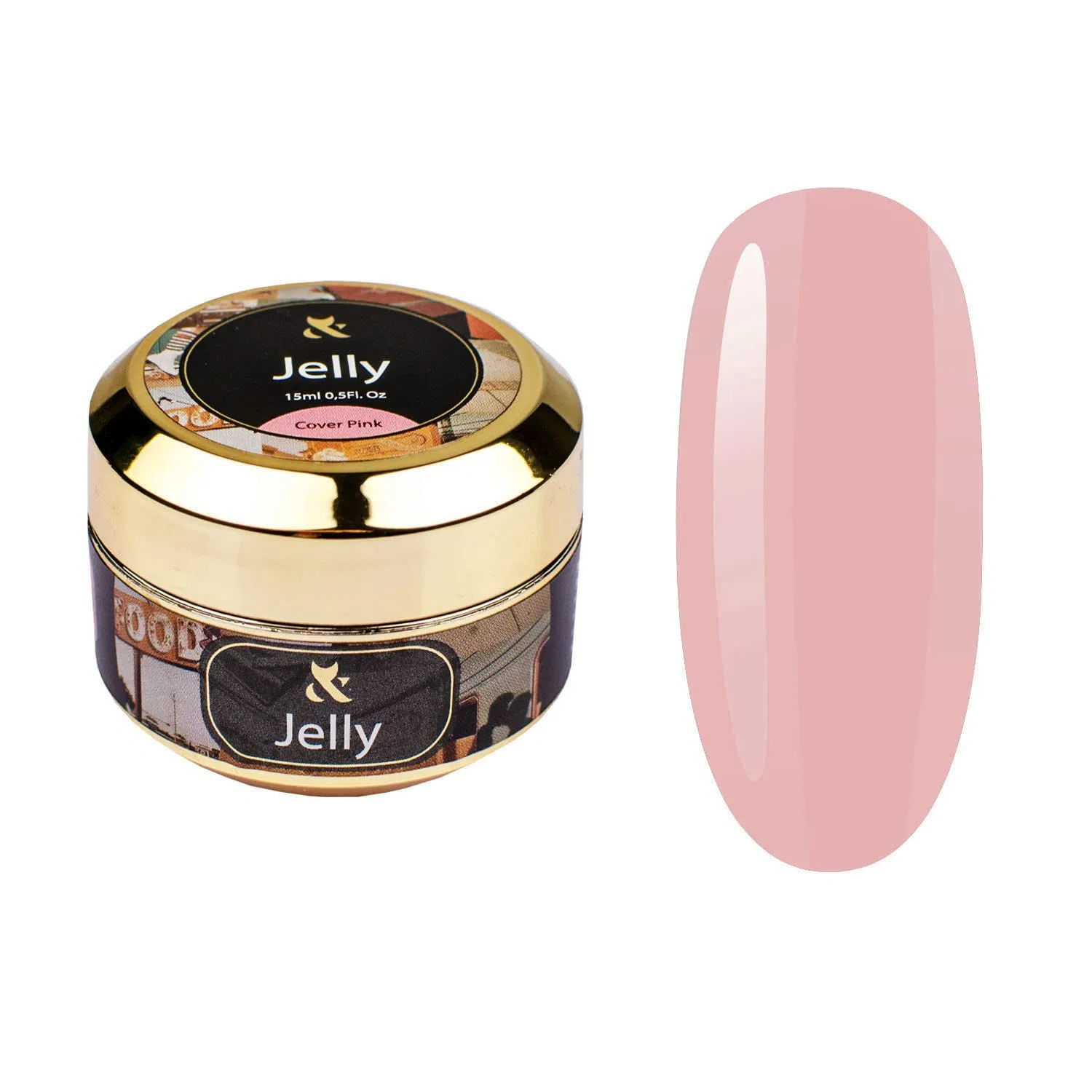 Гель-желе для наращивания ногтей «Jelly Cover Pink» 15 мл от F.O.X F.O.X, Cover Pink