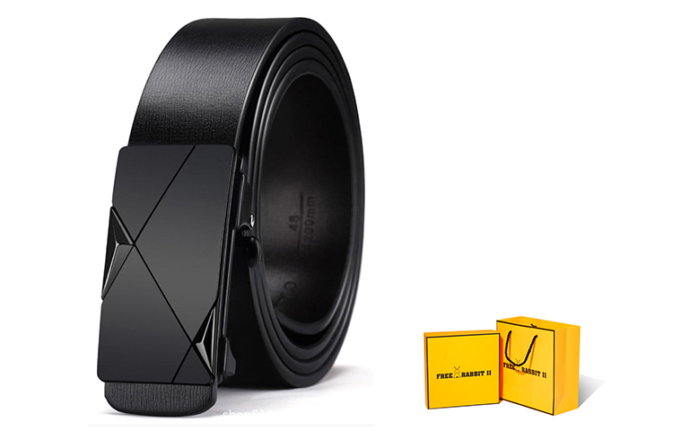 

Кожаный ремень унисекс FREE RABBITⅡ, Black Gold+Vibrant Yellow Box
