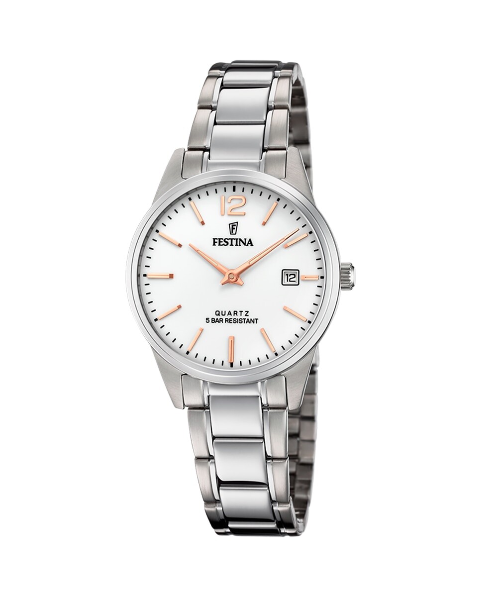 

Женские часы F20509/2 Acero Classico в серебристой стали Festina, серебро