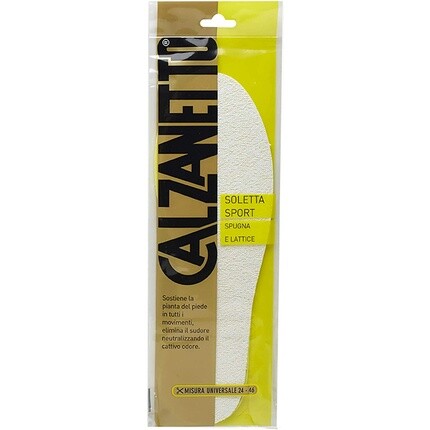 

Calzanetto, спортивная стелька из махровой ткани и латекса, впитывает влагу, Calzanetto