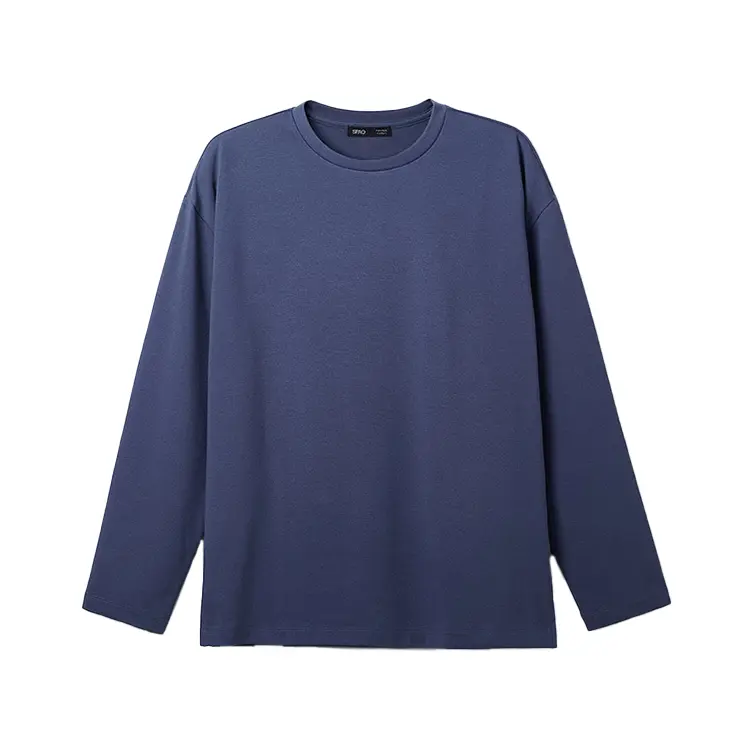 

Футболка мужская с круглым вырезом, средней плотности SPAO, синий