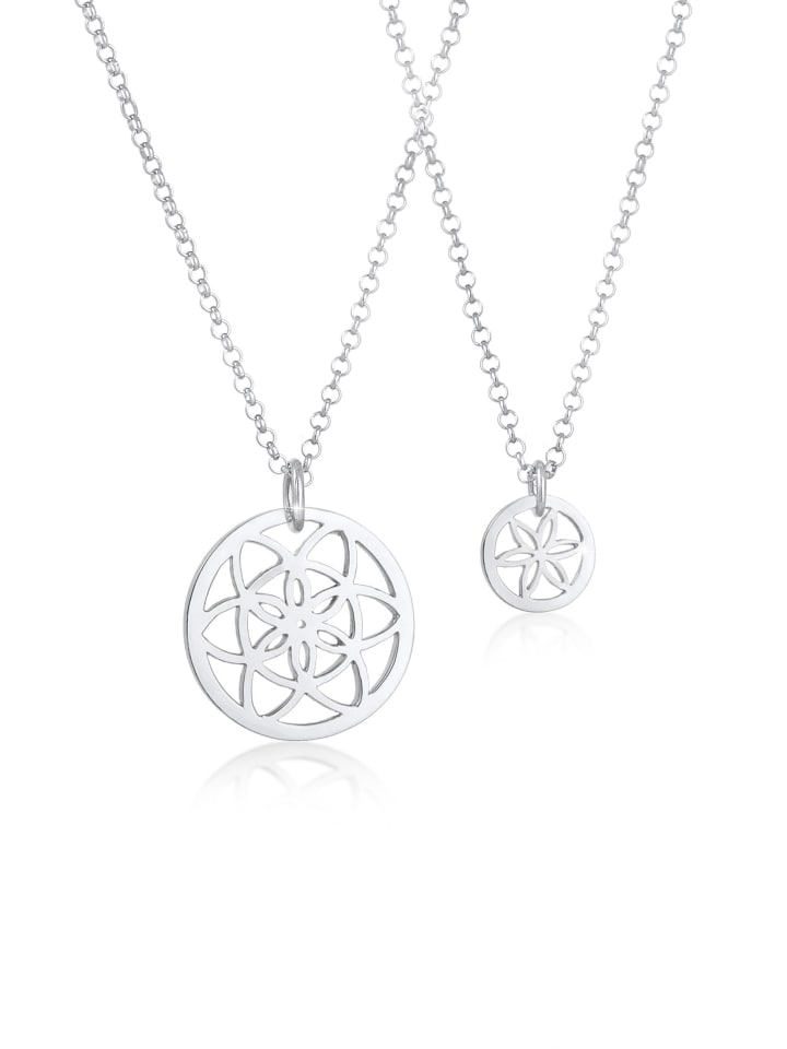 

Elli Колье из серебра 925 пробы «Цветок жизни в серебре»