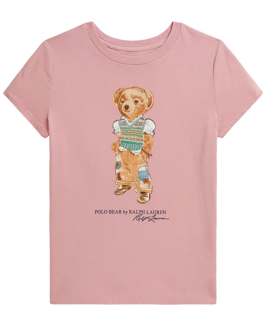 Футболка с коротким рукавом Polo Bear для девочек 7-16 лет Polo Ralph Lauren