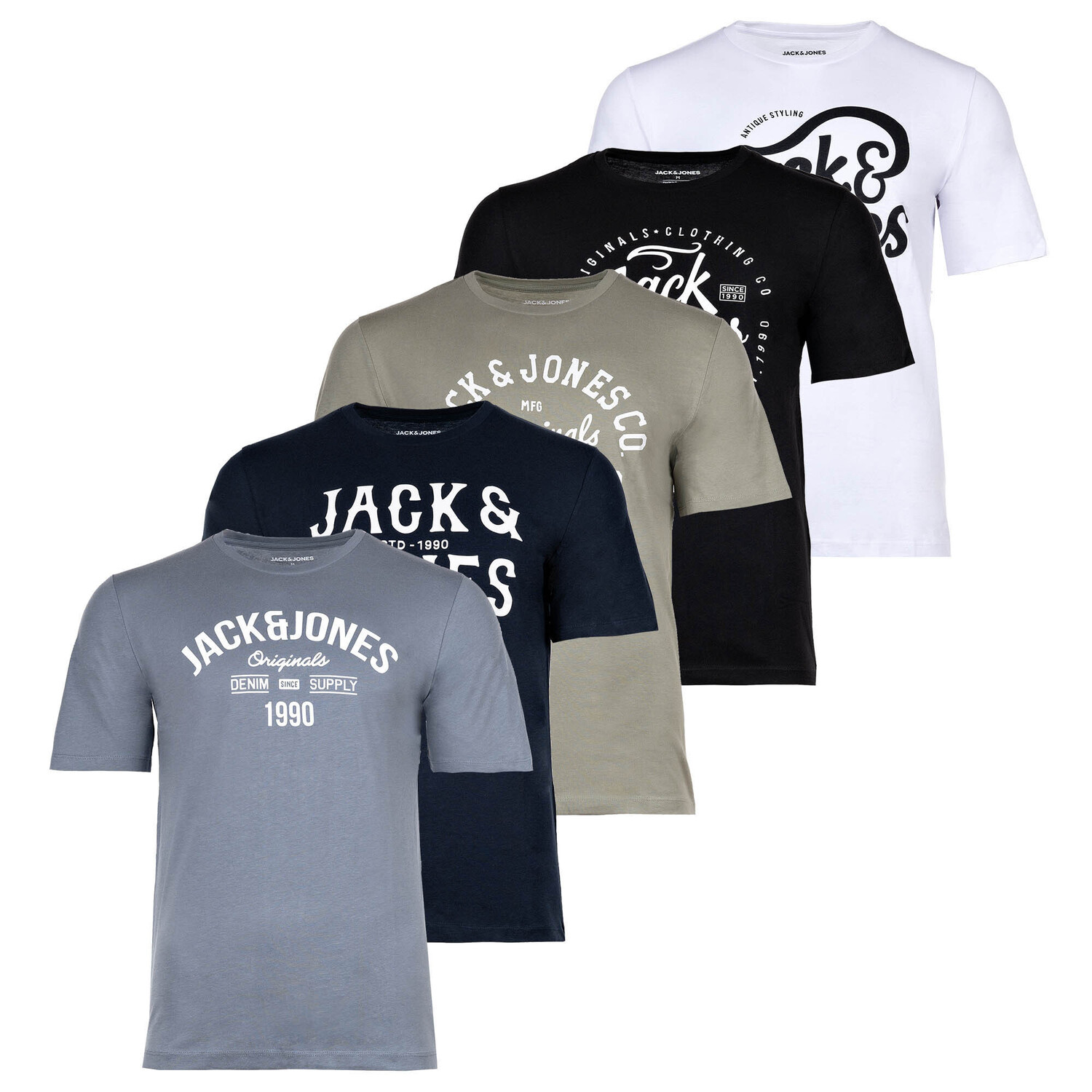 

Футболка Jack & Jones 5er Pack, черный