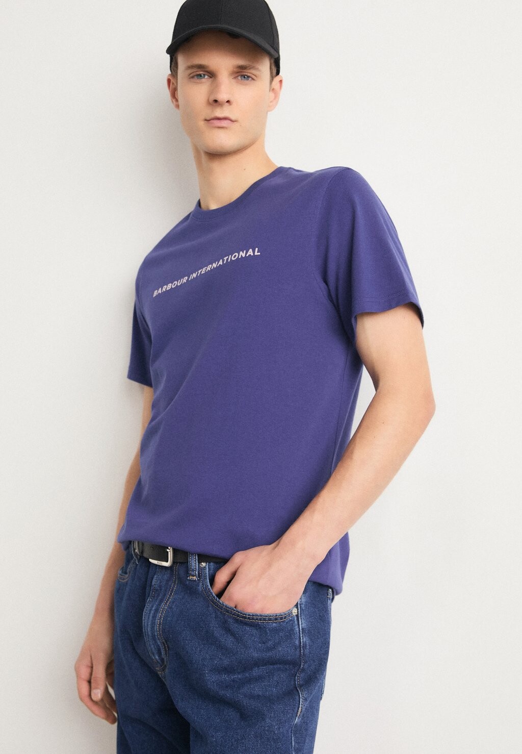 

Футболка с принтом MOTORED Barbour International, синий