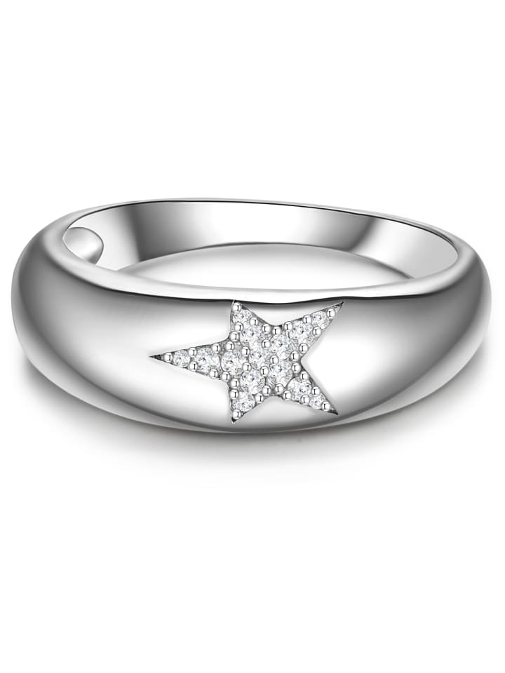 

Glanzstücke München Кольцо в форме звезды из стерлингового серебра с кубическим цирконием