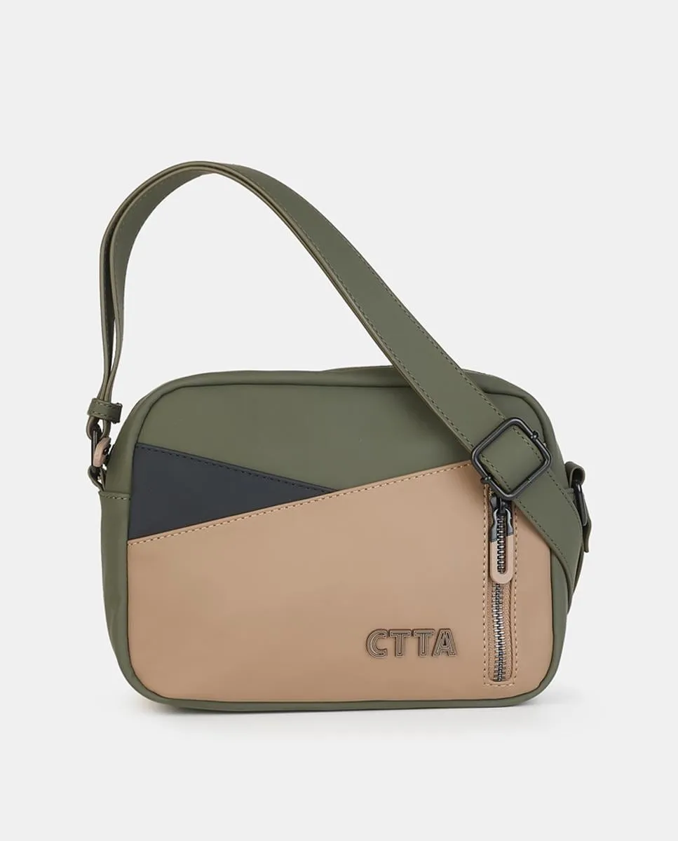 

Сумка через плечо с молнией Caminatta, хаки