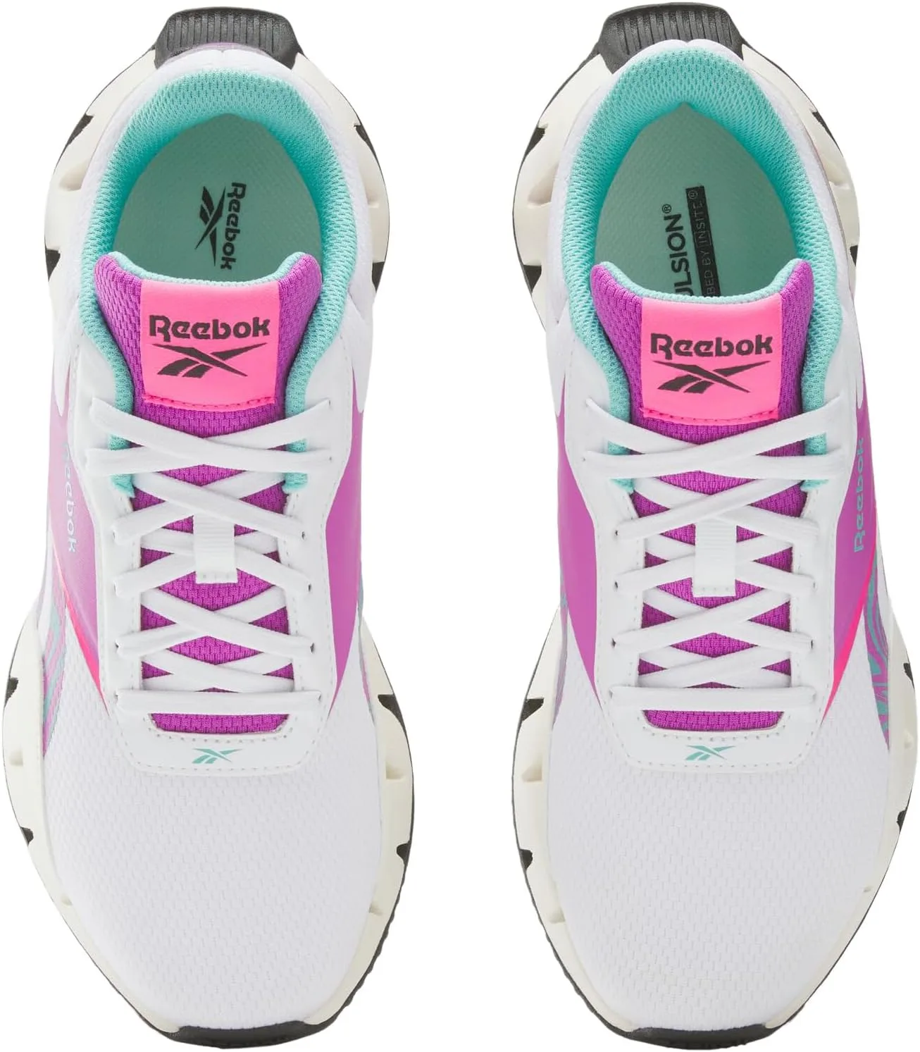 Кроссовки Reebok унисекс Zig Dynamica Str, белый/фиолетовый — фото 3