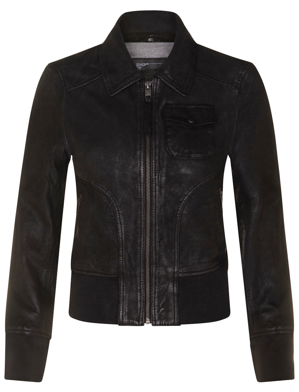 

Университетский бомбер ma 1 modbury Infinity Leather, черный