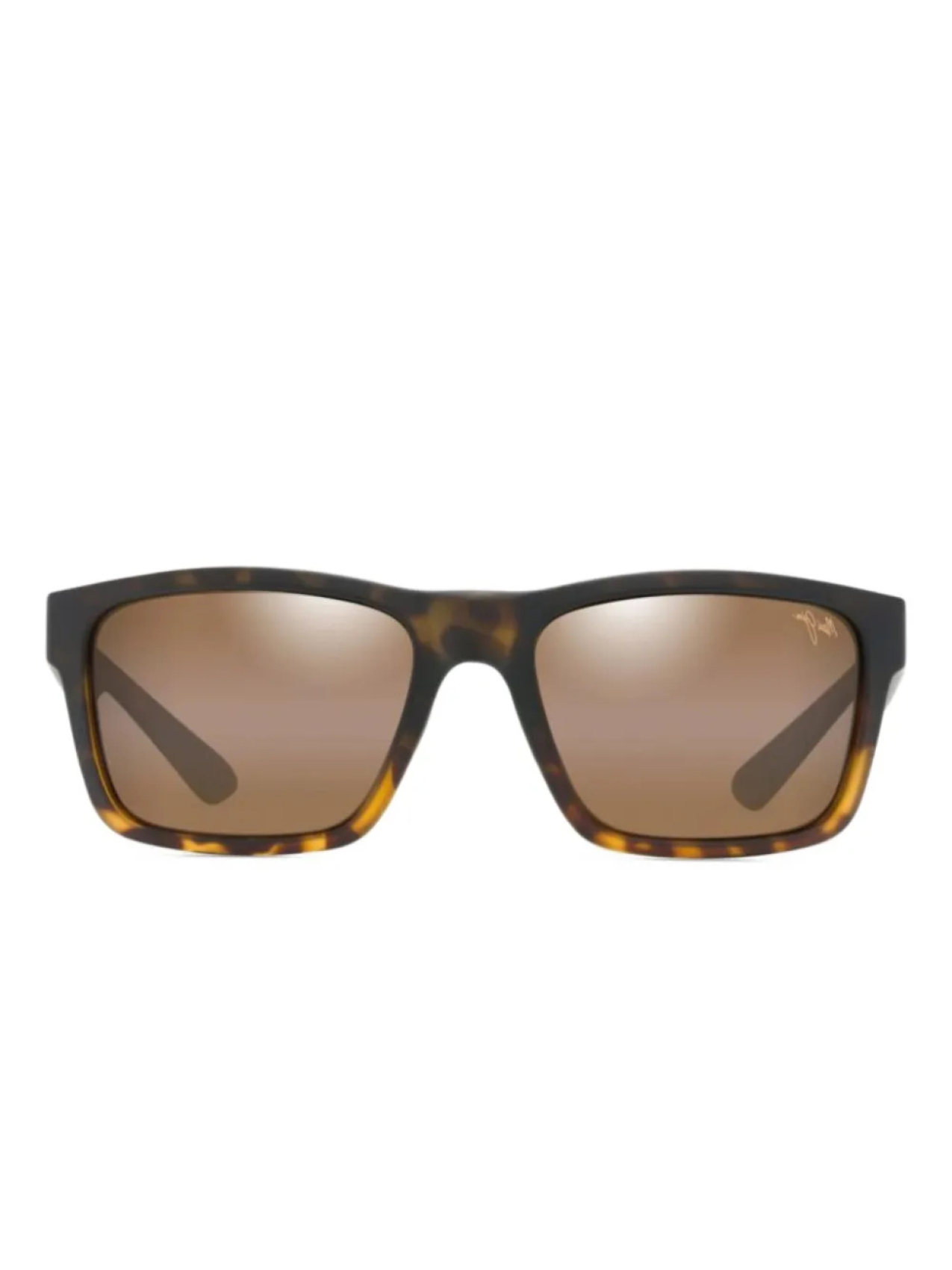 

Солнцезащитные очки в квадратной оправе Maui Jim, коричневый