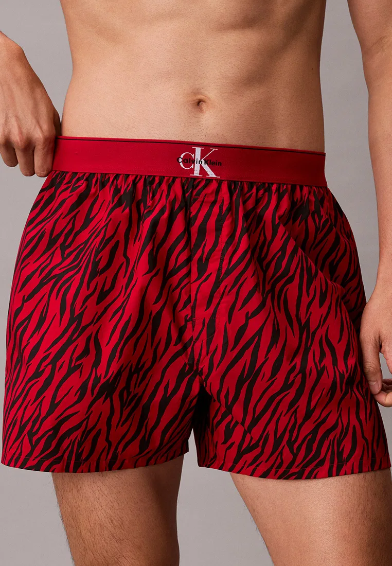 Боксеры, хлопок, Calvin Klein, красный — фото 3
